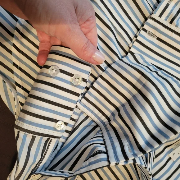 Striped Button-Up Shirt - Picture 3 of 10